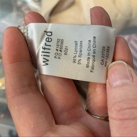 Aritzia Wilfred Light Grey Razer Back Tie Tank Top Womens XXS Casual Summer Vaca - Picture 4 of 6